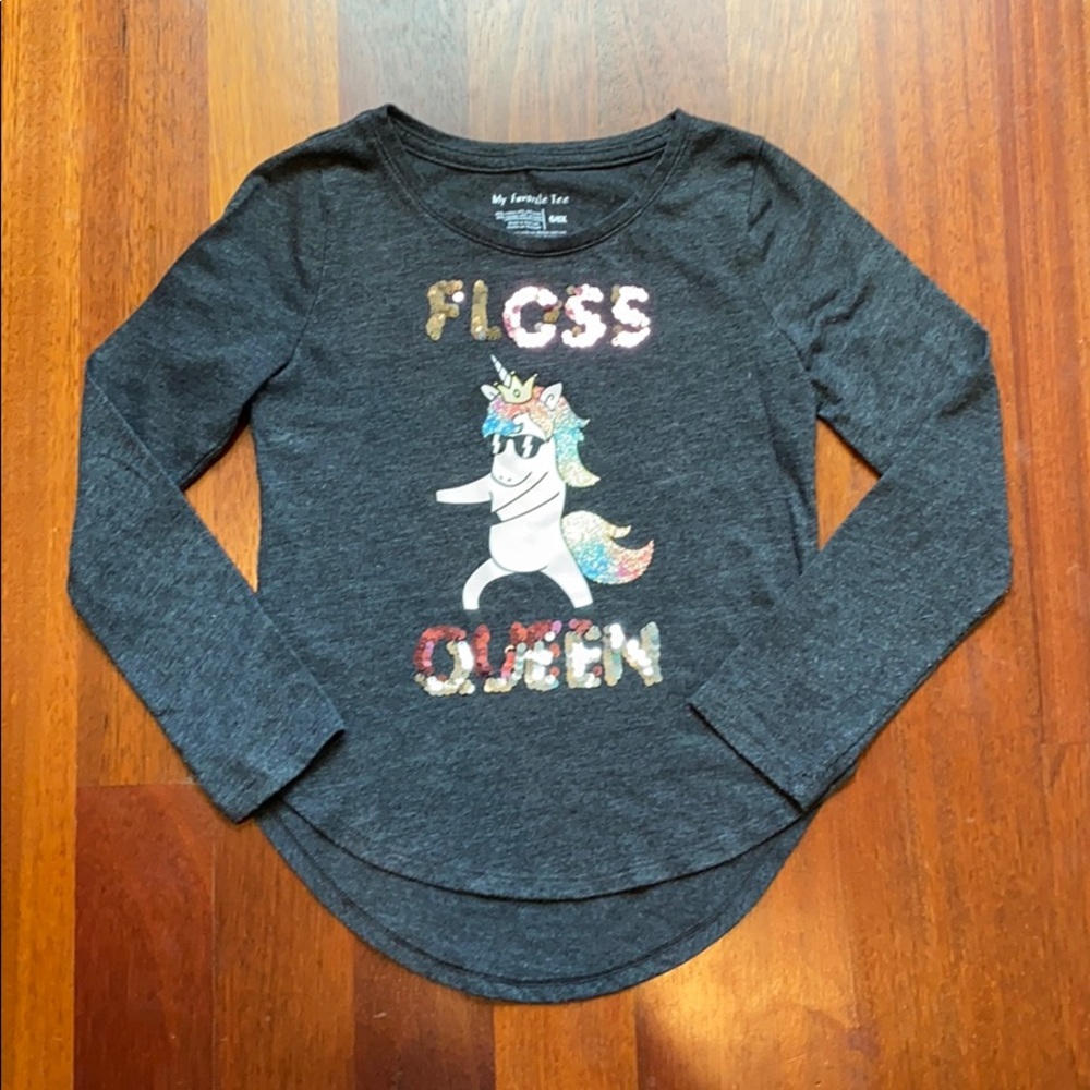 My Favorite Tee Girls 6/6x Floss Queen Top EUC
